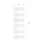 Warme Roer sušač 500x1550 hrom WA-R-50155CR