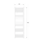 Warme Werra sušač 500x1600 beli WA-W-50160W