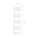 Warme Werra sušač 500x1800 mat crni WA-W-50180MB